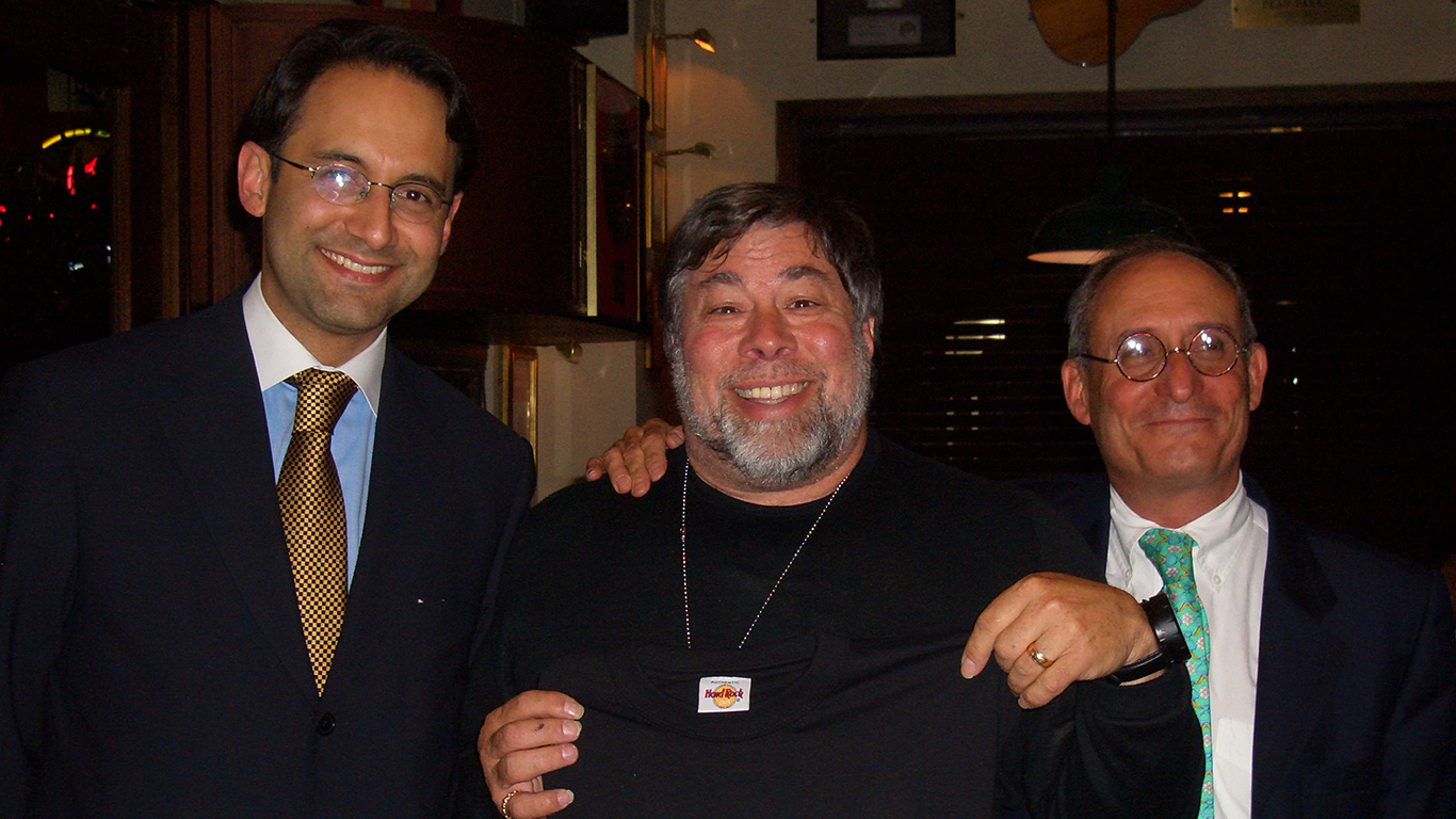 Santiago Zapata, Steve Wozniak y Guillermo Santos